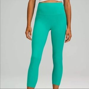 NWT Lululemon Align HR Pant 25” Size 12 Maldives Green MLGR $98 Nulu